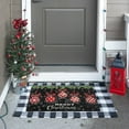 thumbnail image 4 of Christmas Door Mat Outdoor for Front Door Decorations,Holly Berries Merry Christmas Doormat, Winter Xmas Holiday Welcome Floor Mat Rug for Porch Entrance Farmhouse Decor,30" x 17", 4 of 6