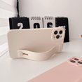thumbnail image 3 of Stand Holder Case Compatible with iPhone 11, Foldable Kickstand Design, Soft Silicone Protective Case with Hand Holder (White, iPhone 11), 3 of 14