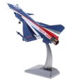 thumbnail image 2 of 1/60 Jet Fighter Diecast Modelo Showcase Helicopter J-10 Yotijar Conjunto de juguetes de avión, 2 of 10