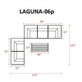 thumbnail image 2 of Laguna 6 Piece Outdoor Wicker Patio Furniture Set 06p-Color:Wheat, 2 of 4