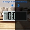 thumbnail image 6 of 14.5'' Large Digital Wall Clock Battery Operated with Jumbo Numbers, Temperature and Date - Easy to Read and Set, Auto DST, 6 of 7