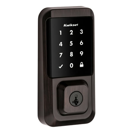 Kwikset HaloTouchscreen Wi-Fi Smart Deadbolt Hardware Lock with Smartkey Venetian Bronze