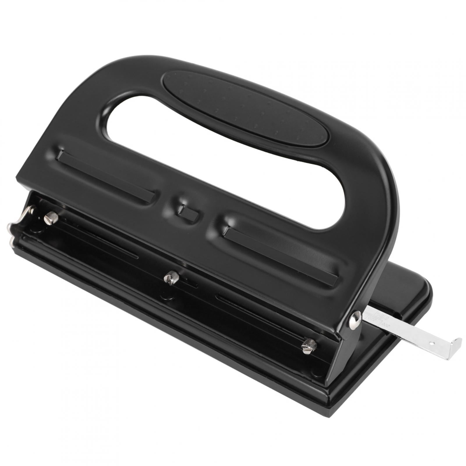4-Hole Adjustable Punch, 10 Sheet Capacity Adjustable Black 4