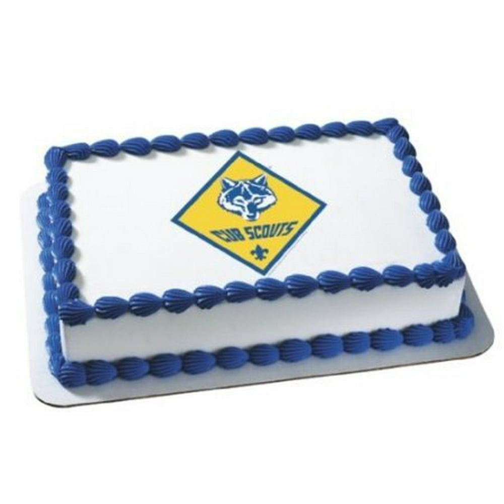 Boy Scout Cub Edible Frosting Cake Image Topper