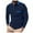 C169/Navy, variant on XIYON Long Sleeve Polo Shirts For Men Patchwork Lapel Shirt Casual Holiday Shirts Tops Classic Comfortable Mens Shirts