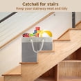thumbnail image 4 of Stair Basket for Stairs with Handle, Staircase Baskets for Carpeted and Wooden Stairs,16" Step Storage Laundry basket for Stairs, Toys, Clothes, Books, Tools, Magazine, with Hard Board, Anti-slip, 4 of 8