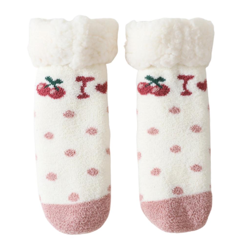 IMSHIE Kids Fuzzy Slipper Socks Thick Kids Fuzzy Socks Warm Fleece Children Socks, NonSlip