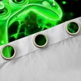 thumbnail image 4 of Manfei Kids Gamepad Controller Blackout Curtains (2-Pack 42x63) Green Polka Dot Decor For Boys, 4 of 6
