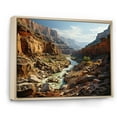 thumbnail image 2 of Designart "Muted Spectacle Canyon Photo art painting II" Landscapes Floater Framed Canvas Wall Art, 2 of 7