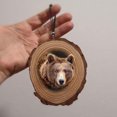 thumbnail image 5 of Wooden Slice Animals Hanging Ornament Lightweight Christmas Tree Pendant for Home Living Room Garden Decoration New(Rabbit), 5 of 8