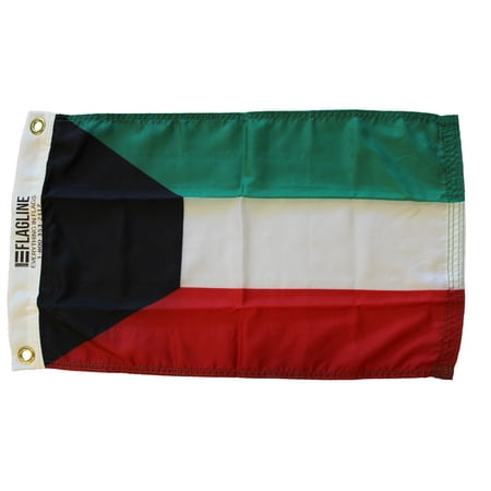 Kuwait - 12"X18" Nylon Flag