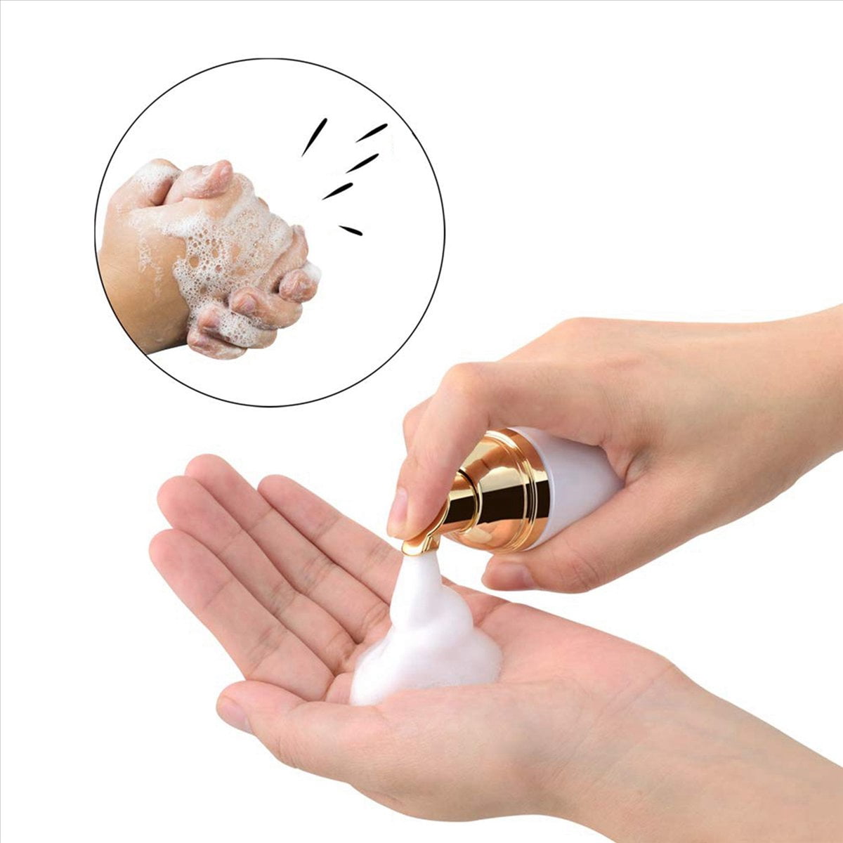 50Ml Empty Bottles Travel Soap Bottles Plastic Foam Dispenser Bottles Foam Soap Pump Dispensers Cleaning,Travel 60Pcs