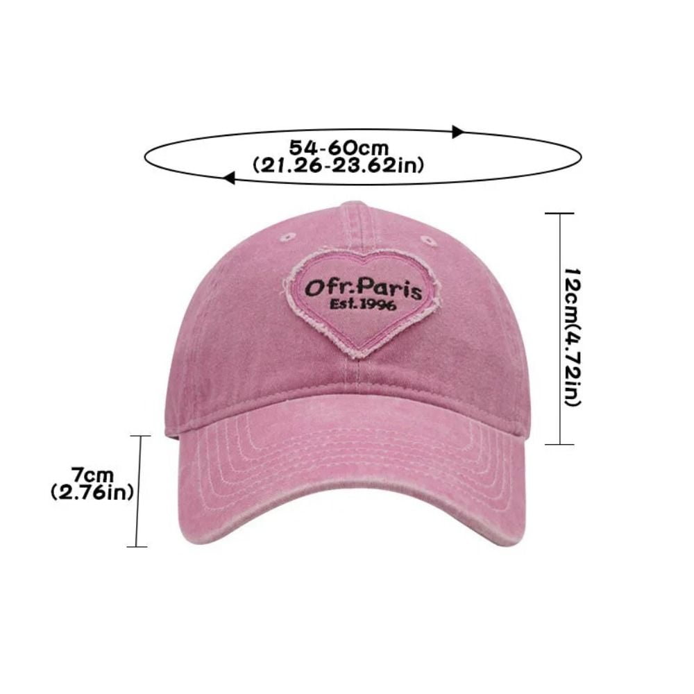Washed Cotton Big Brim Y2K Style Couple Sun Hats Women Baseball