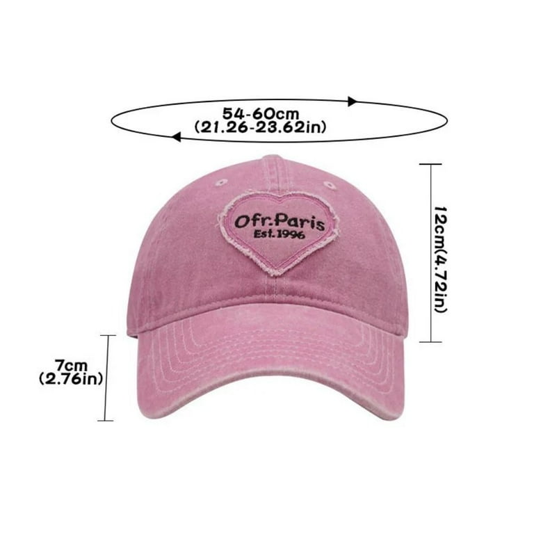 Washed Cotton Big Brim Y2K Style Couple Sun Hats Women Baseball