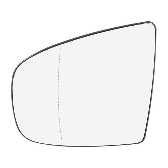Unique Bargains Car Rear View Mirror Glass with Backing Plate Heated Left Side