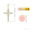 thumbnail image 5 of ANGARA Natural Diamond Cross and Infinity Pendant in 14K Yellow Gold for Women (Size-0.9mm| Color-K| Clarity-I3) | April Birthstone, Anniversary, Jewelry Gift for Women | Natural Diamond Necklace, 5 of 9