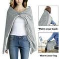 thumbnail image 5 of FNGZ Blanket Clearance Heated Electric Lap Blanket Heating Blanket Heated USB Warming Shawl USB Home Textiles Grey, 5 of 9