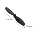 thumbnail image 2 of Hollow Shaft Motor with Propeller Coreless Motor for Replacement 1Set Plastic Black, 2 of 4