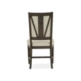 thumbnail image 3 of Bowery Hill Contemporary Upholstered Side Chair 2-Pack in Graphite, 3 of 7