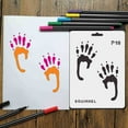 thumbnail image 2 of Animal Footprint Stencils Durable Painting Templates for Home Wall Decor 20pcs, 2 of 7