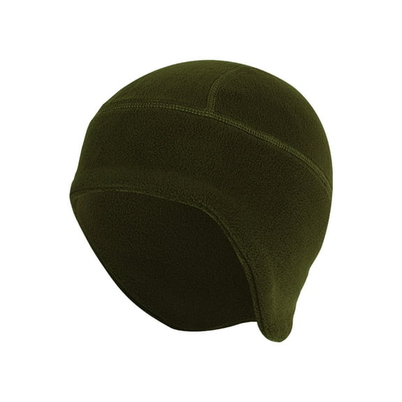 iHPH7 Helmet Liner Skull Cap Hat Liner Winter Cap Cycling Cap Winter Beanie Hat with Ear Flaps Army Green One Size