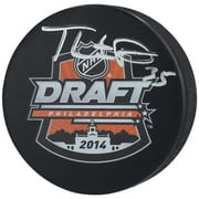 Thatcher Demko Vancouver Canucks Autographed 2014 Draft Logo Hockey Puck - Fanatics Authentic Certified