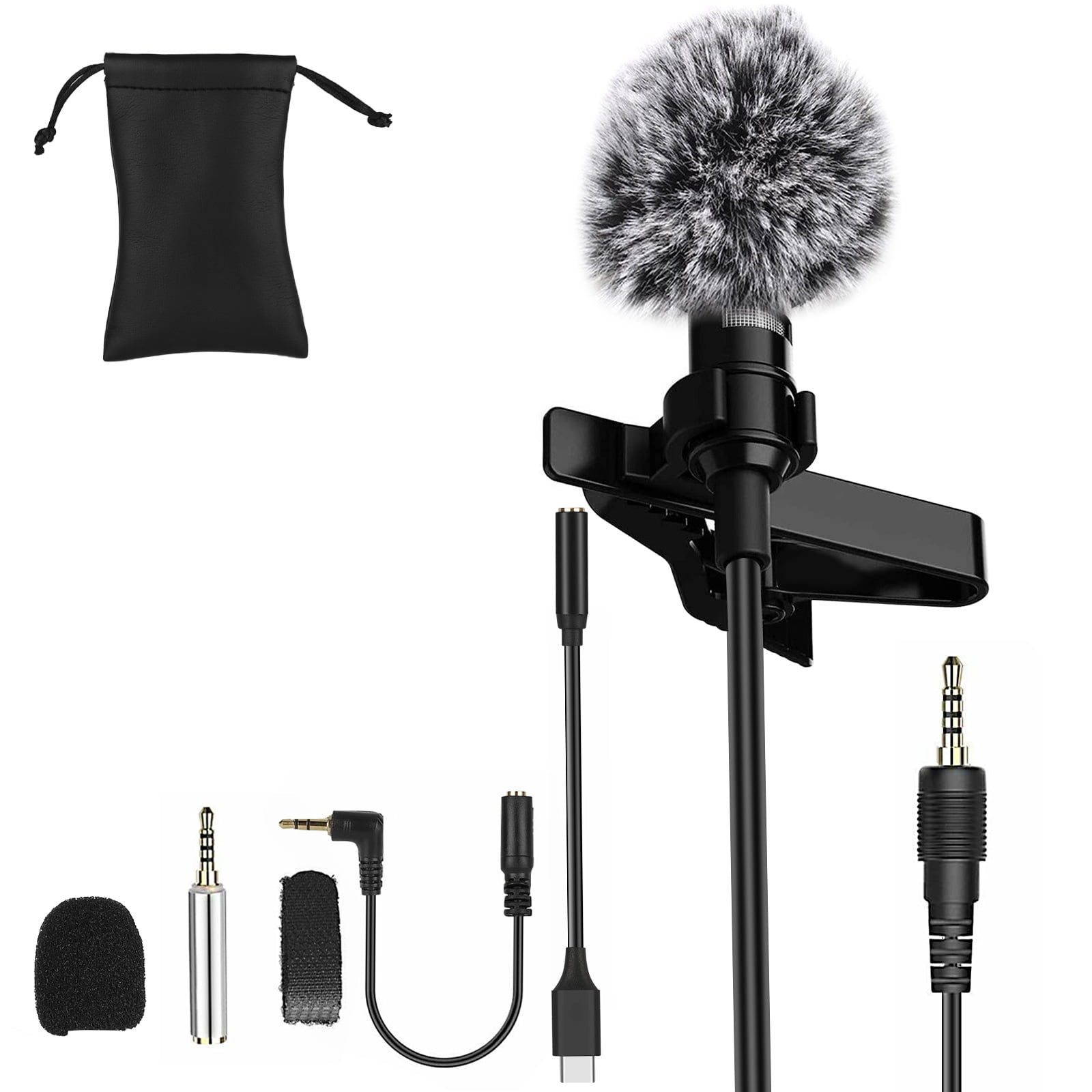 Directional Cardioid iPhone Microphone for Video Recording Video Microphone with Adapter Unidirectional On-Camera Microphone for iPhone Directional Cardioid iPhone Microphone for Video Recording Video Microphone with Adapter Unidirectional On-Camera Microphone for iPhone