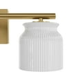 thumbnail image 4 of Hunter - Harlowe 3-light Luxe Gold, Medium Size Vanity Light, Dimmable, Modern Style, Urn Shaped, for Bedrooms, Dining, Living Rooms - 13185, 4 of 8