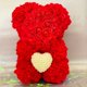 thumbnail image 2 of Oso de rosa artificial - Oso de rosa eterna - El oso de rosa con corazón de perla es adecuado for regalos de Navidad/Día de San Valentín/Día de la Madre (sin caja de regalo), 2 of 2