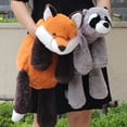 thumbnail image 2 of Crouching Sloth Plush Toy Fox Small Raccoon Crocodile Doll Pillow Kids Birthday Christmas Gift Stitch Kawaii Stuffed Animal, 2 of 5