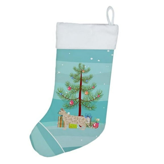 Bengal #1 Cat Merry Christmas Christmas Stocking 13.5 in x 18 in