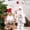 A3290, variant on Cagogo under $5 2Pcs Santa Claus Figurine, Santa Claus Figurine Statue, Christmas Home Decoration, Standing Santa Ornament, Holiday Scene Decor, Festive Tabletop Display