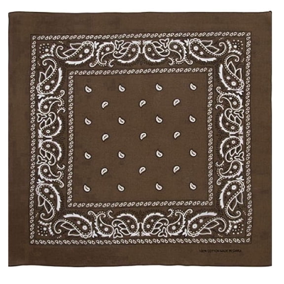 Aadikart Paisley Head Scarf Brown Pack of 1