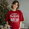 thumbnail image 5 of First Christmas as Mom 2025 Christmas T-Shirt, Matching Family Holiday Tee, 5 of 6
