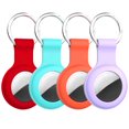 thumbnail image 1 of Yanonmyfd Waterproof Silicone Air Tags-4 Pack Sale Apple Shockproof GPS Tracker Holder Dog Collar Airtag Case Keychain Air Tag Cover Finders Accessories for Pets,Kids,Luggages, 1 of 14