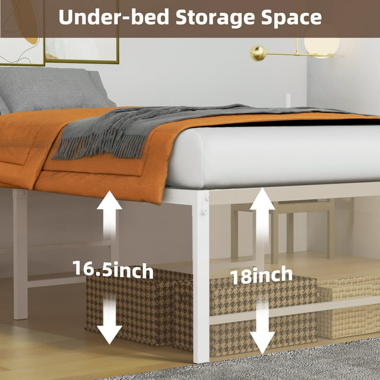 18 inch tall twin bed frame deals