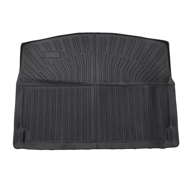 Alfombrilla de carga única Bargains para maletero, alfombra de carga para Chevrolet para Chevy Trailblazer 2021-2024, Negro TPE 1 Pc Cara plana Patrón de rayas