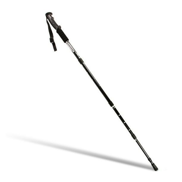 Soidarity Bastones de Trekking Bastón de Senderismo Plegable Ajustable Bastón de Caminar Muletas Escalada Negro Soidarity OD003554-02