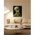 thumbnail image 2 of HFDF - Head of a Skeleton with a Burng Cigarette. Vcent Van Gogh Reproductions. Giclee Prt for Wall Decor. 16x20inch Framed, 2 of 6