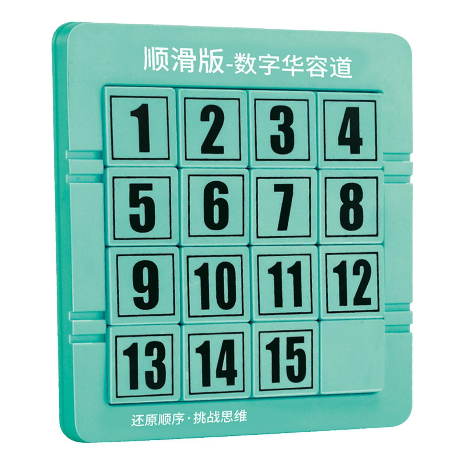 HILABEE Sliding Number Puzzle Party Favor Educational Activities Puzzle Games Iq Game 4 Step