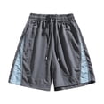 thumbnail image 4 of CAIVO Women Cargo Athletic Shorts Lightweight Casual Versatile Sweatproof Outdoor Fitness Mid Length Training Bottoms With Zipper Pockets Elastic Waistband Trendy Summer Work Solid Color Bottoms, 4 of 4