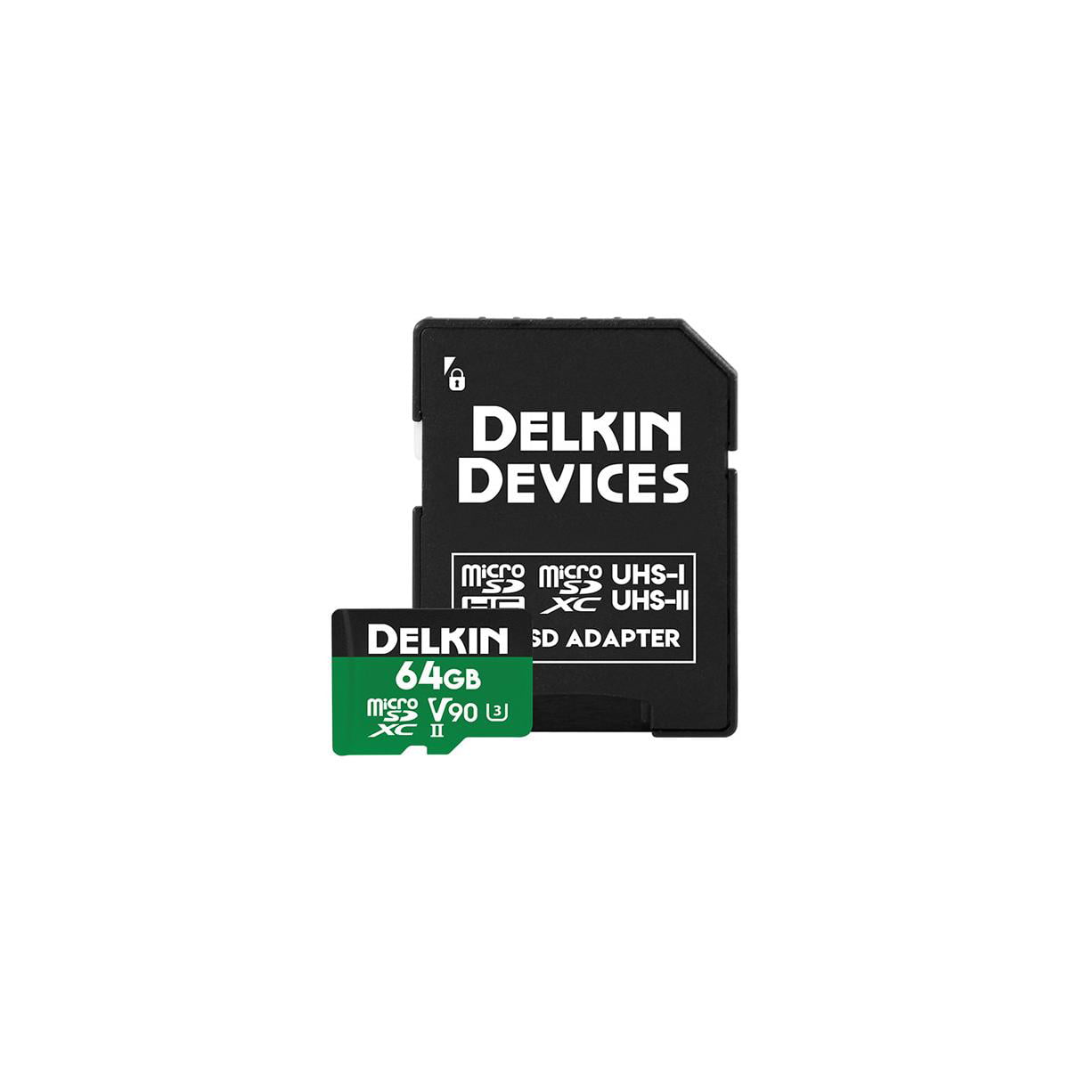 Delkin Devices DDMSDG200064 64GB Power MicroSD Memory Card UHS-II 2000x  (V90)