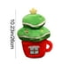 thumbnail image 3 of Juego de peluches navideños | Figuras de Papá Noel, árbol de Navidad y vaso de agua | Adornos navideños de tela suave y regalos para niños, 3 of 5