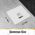 thumbnail image 2 of UniVerse Square Shower Mat,24 x 24 Inch Non Slip Bath Mat for Tub,Soft PVC Loofah Bathtub Mats with Drain Holes, Quick Drying Bathroom Stall Floor Mat, Bathroom Accessories Without Suction Cup, White, 2 of 16
