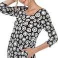 thumbnail image 5 of White Mark Women's Printed Geometric Circle Tunic Top, 5 of 5