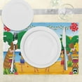 thumbnail image 3 of Ambesonne Tiki Bar Place Mats Set of 4, Luau Party Dance, Standard Size, Multicolor, 3 of 6