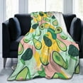 thumbnail image 2 of for Avocado Throw Blanket Avocado Super Soft Fleece Blanket Holiday Theme Home Decor Fuzzy Warm and Cozy Throws for Bedding, Couch and Gift, 80 x 60 inch, 2 of 5