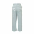 thumbnail image 4 of Huesdet Wide Leg Jeans for Women High Waisted Stretchy Denim Jeans Fashion Baggy Trouser Jean Pants with Pockets(Light Blue,XXL), 4 of 8