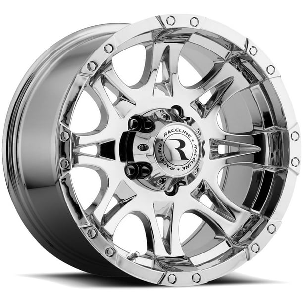 17" Inch Raceline 983 Raptor 17x9 5x127(5x5") +0mm Chrome Wheel Rim