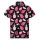 thumbnail image 3 of Camisa hawaiana con estampado 3D de fruta del dragón y naranja y plátano para hombre, blusa hawaiana de manga corta con solapa y botones para playa de verano, 3 of 5